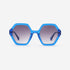 Arc Hexagon and Dimensional Acetate Unisex Sunglasses 22A8064
